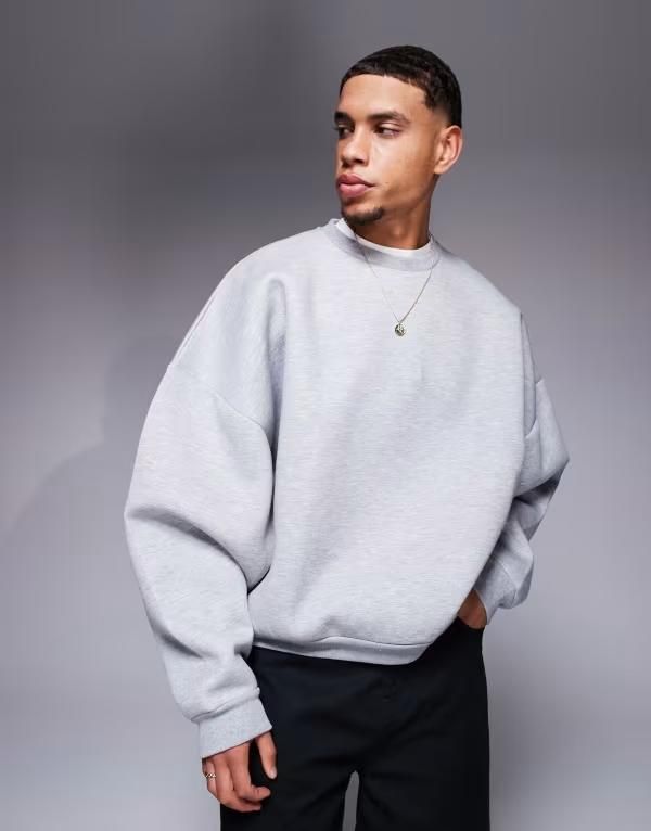 エイソス メンズ アウター パーカー・スウェット スウェット シャツ スキューバ ASOS DESIGN extreme oversized heavyweight scuba sweatshirt