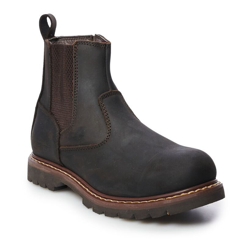 アドテック メンズ シューズ ブーツ・レインブーツ AdTec 9843 Mens Australian Work Boots Brown ブラウン