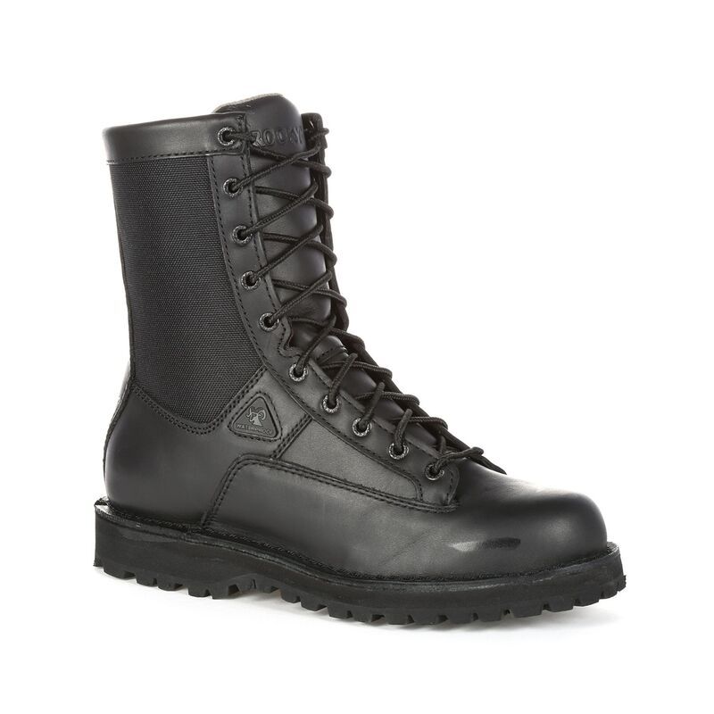 ロッキー メンズ シューズ ブーツ・レインブーツ Rocky Portland Mens Waterproof Work Boots Black ブラック