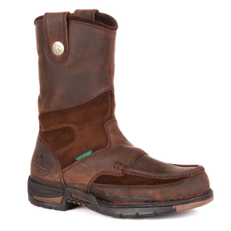 ジョージアブーツ メンズ シューズ ブーツ・レインブーツ Georgia Boots Athens Mens 10in Waterproof Wellington Work Boots Brown ブ