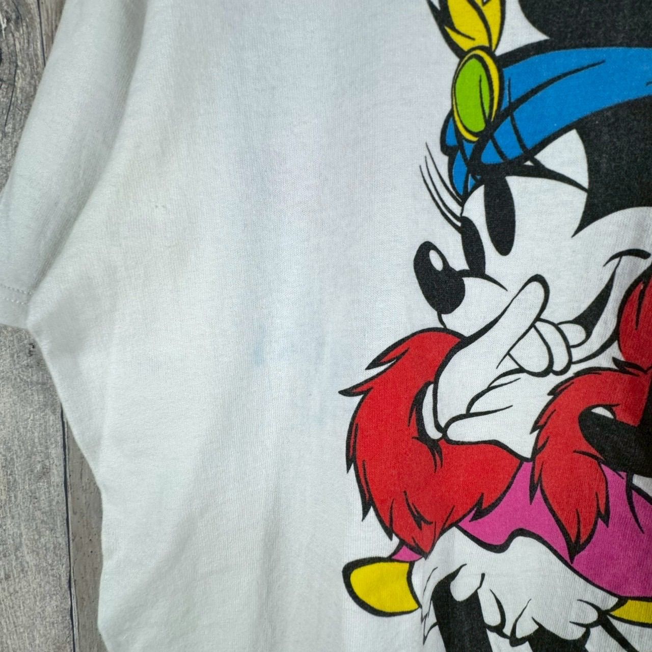 OLD DISNEY 90s ディズニー 米国製 USA製 ホワイト ミニーマウス 両面 