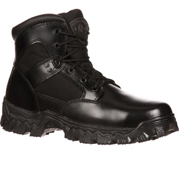 ロッキー メンズ シューズ ブーツ・レインブーツ Rocky Waterproof Public Service Boot Black ブラック