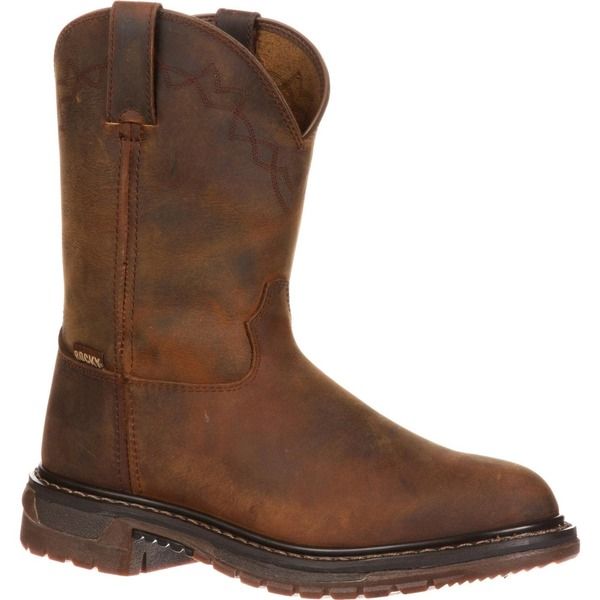 ロッキー メンズ シューズ ブーツ・レインブーツ Rocky Ride Roper Western Bootrail Brown ブラウン