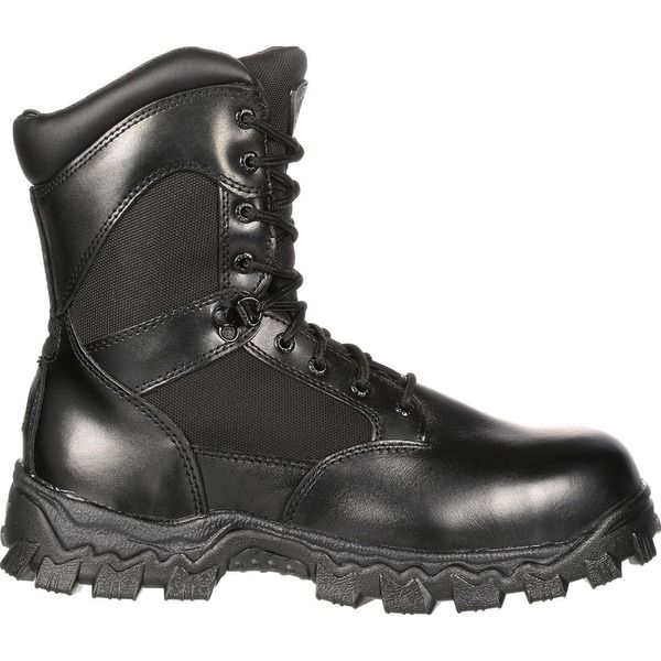 ロッキー メンズ シューズ ブーツ・レインブーツ Rocky Zipper Composite Toe Public Service Boot Black ブラック