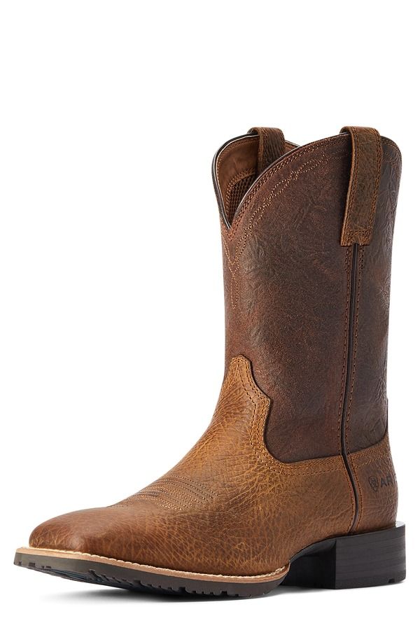 アリアト メンズ シューズ ブーツ・レインブーツ Ariat Hybrid Grit Western Boot Earth
