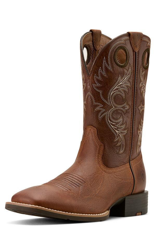 アリアト メンズ シューズ ブーツ・レインブーツ Ariat Sport Rodeo Cowboy Boot Aged Tan ElephantLuna タン