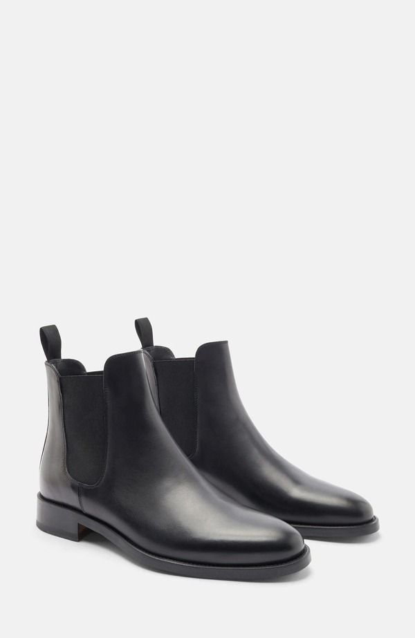スカロッソ メンズ シューズ ブーツ・レインブーツ チェルシーブーツ チェルシー SCAROSSO Enzo Chelsea Boots Black Calf ブラック