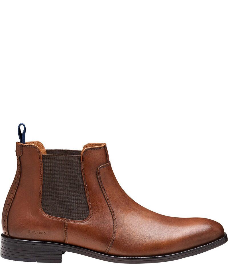 ジョンストンアンドマーフィー メンズ シューズ ブーツ・レインブーツ チェルシーブーツ チェルシー ブーツ レザー Johnston Murphy Mens Reeve Leather Chelsea
