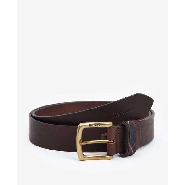 バブアー メンズ アクセサリー ベルト レザー Barbour Esk Leather Belt Brown BR31 ブラウン