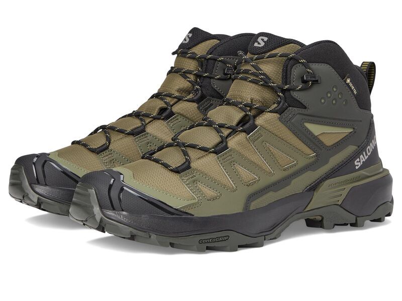 サロモン メンズ シューズ ブーツ・レインブーツ Salomon X Ultra 360 Mid GTXR Olive NightBla オリーブ