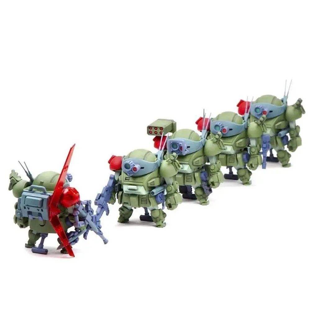 【新品】プラモデル スコープドッグ＆ターボカスタム [サンサ戦] 5機種セット 限定パック 「装甲騎兵ボトムズ レッドショルダードキュメント 野望のルーツ」 チョイプラシリーズ [MIM-0922-SNS]
