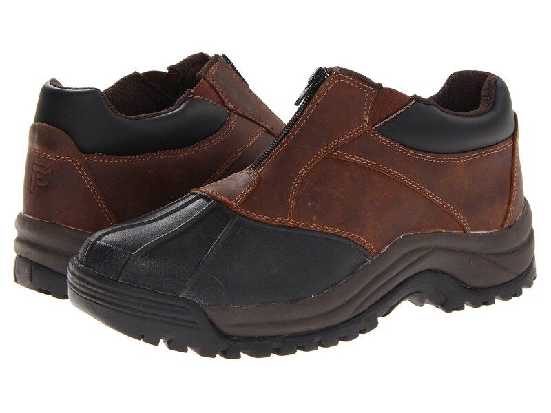 プロペット メンズ シューズ ブーツ・レインブーツ アンクル Propet Blizzard Ankle Zip BrownBlack ブラック