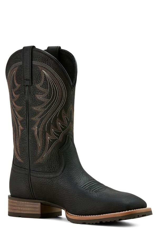アリアト メンズ シューズ ブーツ・レインブーツ Ariat Hybrid Rancher Cowboy Boot Jasper Black ブラック