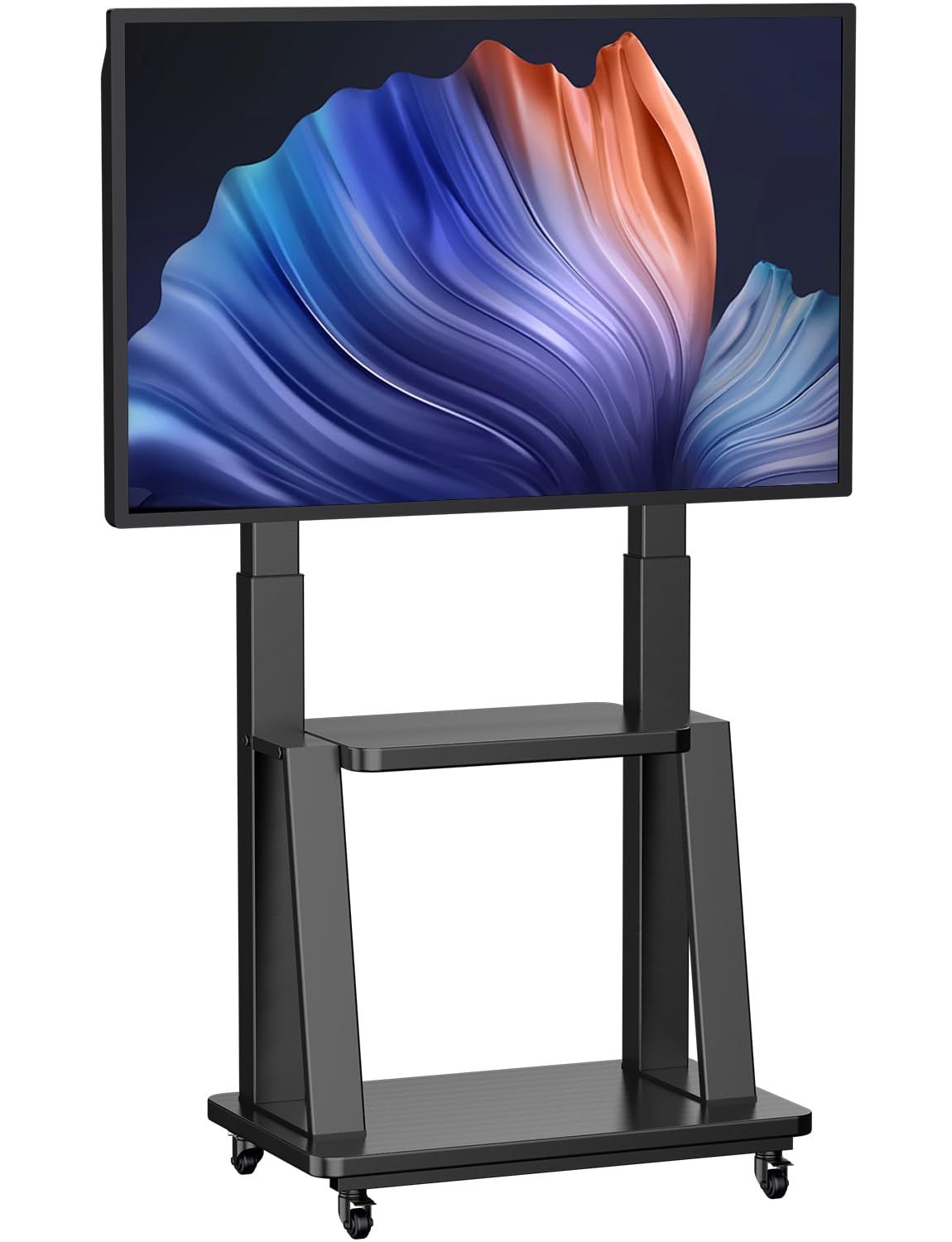 42 tvスタンド40 43 可動式 50 棚付き自立型 55 高さ調整可能 58 VESA最大600x400mm耐荷重50KG 60 移動式 65 中大型テレビ台 70型テレビ移動台 壁寄せ tv 対応 cart LCD stand テレビスタンドキャスター