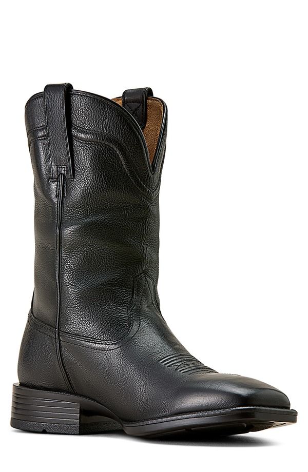アリアト メンズ シューズ ブーツ・レインブーツ Ariat Alden Wide Square Toe Western Boot Black ブラック