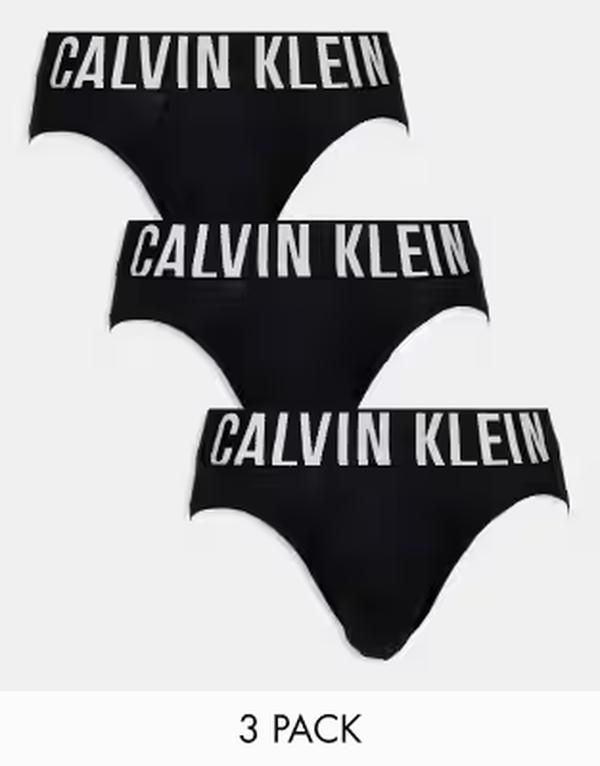 カルバンクライン メンズ アンダーウェア ブリーフパンツ コットン Calvin Kleintense Power 3pack cotton stretch briefs in multi Black