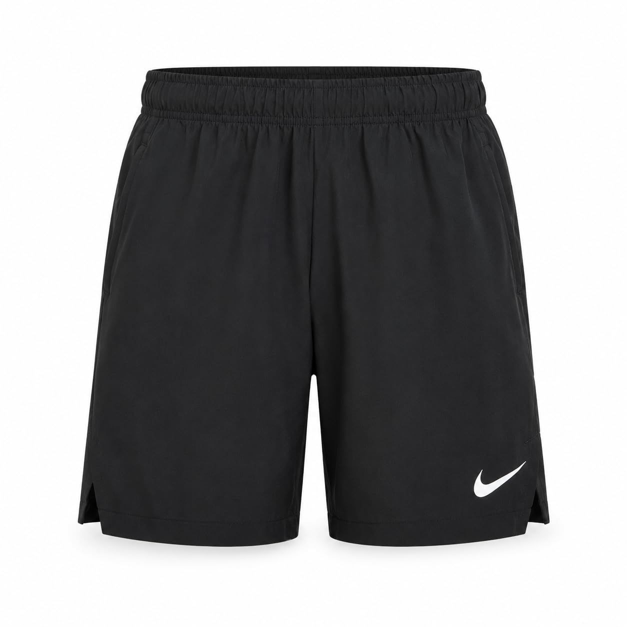 [ナイキ] Dri-FIT ウーブン トレーニング ショートパンツ ハーフパンツ 短パン 速乾 伸縮 軽量 股下23cm DM6618-010 ブラック/ブラック/ホワイト ドローコード ポケット付き ジム 筋 [010：ブラック/ブラック/ホワイト] [L]