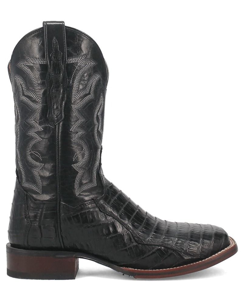 ダンポスト メンズ シューズ ブーツ・レインブーツ Dan Post Mens Kingsly 11 Caiman Square Toe Western Boots Black ブラック