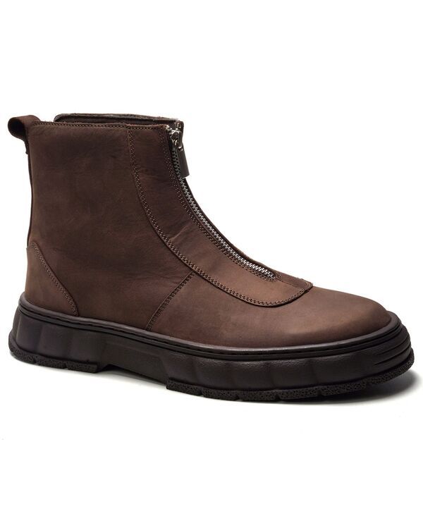 アンソニー ヴィア メンズ シューズ ブーツ・レインブーツ Anthony Veer A Veer Mens Vanta Front Zipper Boots Brown ブラウン