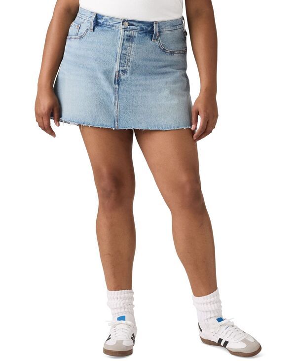 リーバイス レディース ボトムスカート コットン デニム Levis Premium Womens Icon Cotton Denim Skirt Woven Minutes デニム
