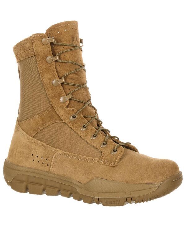 ロッキー メンズ シューズ ブーツ・レインブーツ ROCKY Mens Lightweight Commercial Military Boot Coyote brown ブラウン