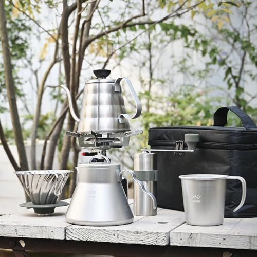 HARIO(ハリオ) V60 メタルコーヒーミル コーヒー豆17g シルバー 日本製