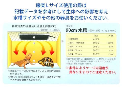 暖突 (ダントツ) 爬虫類・両生類 Lサイズ (W400×H21×D250mm)送料無料