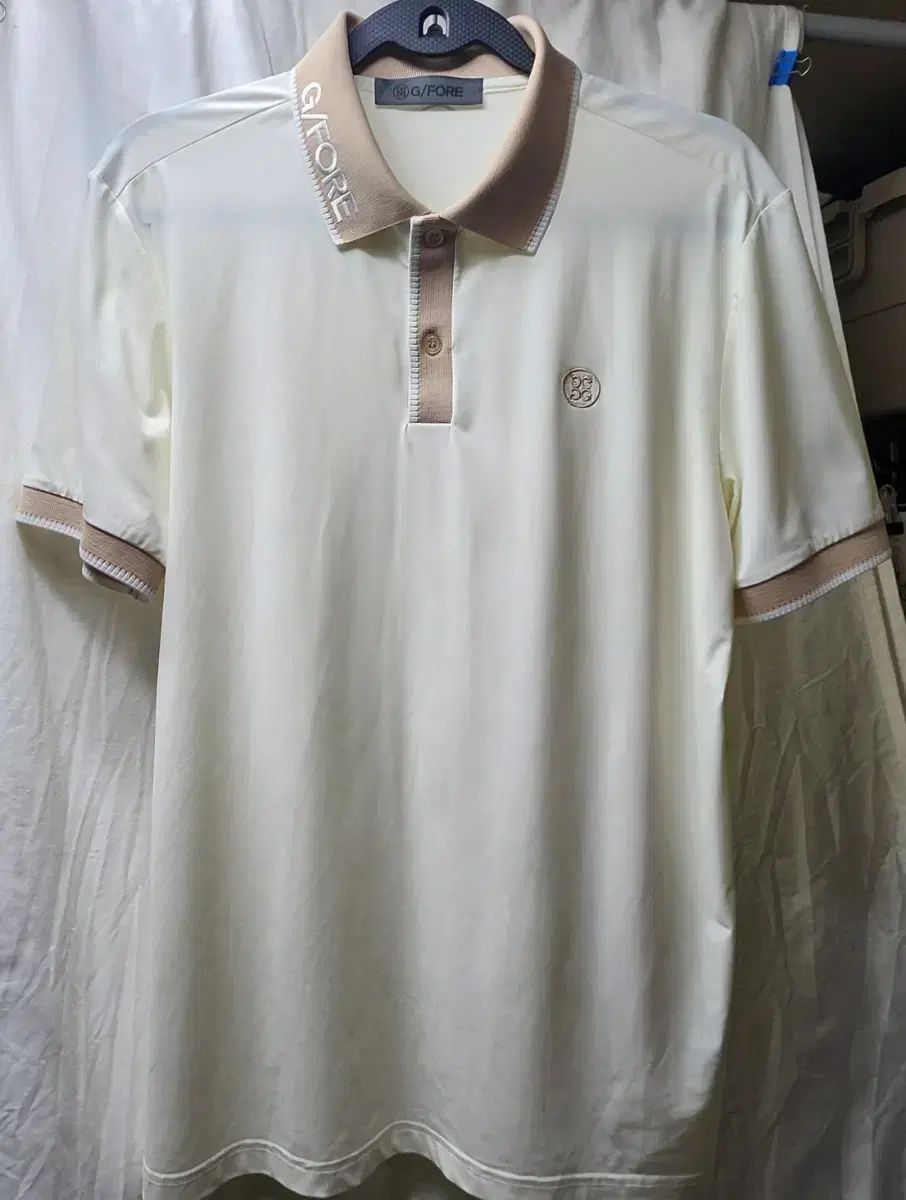 G/FORE ゴルフウェア 半袖 カラーTシャツ ベージュ L