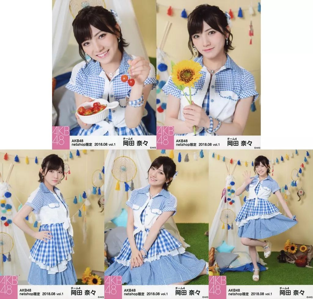 中古】生写真(AKB48・SKE48) ◇岡田奈々/AKB48 2018年8月度 net shop