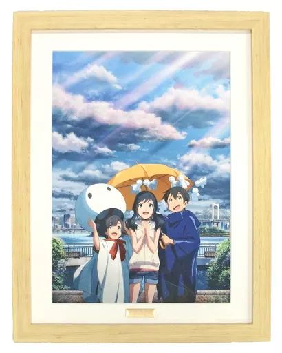 【中古】原画イラストボード 付属品付)天気の子 A3キャラファイングラフ 描き下ろしビジュアル