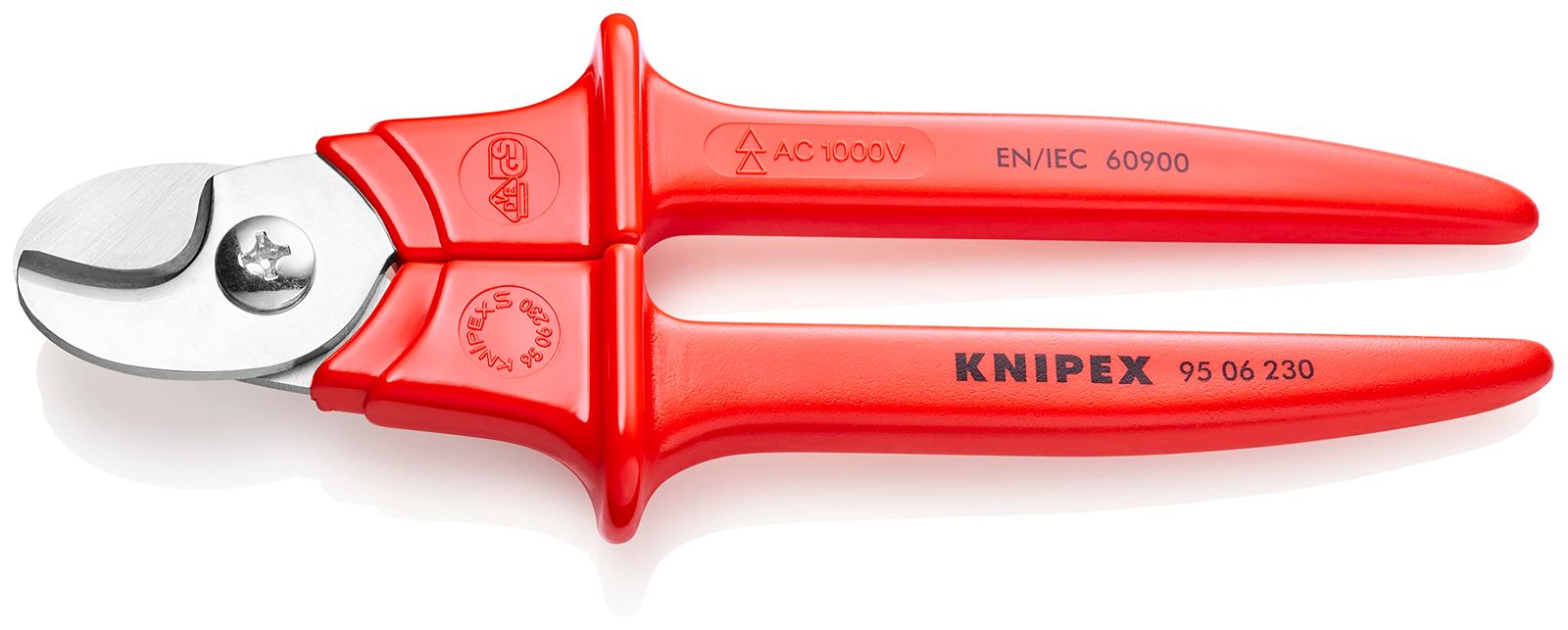 新品 KNIPEX クニペックス 絶縁ケーブルカッター1000V 全長230mm 9506-230SB