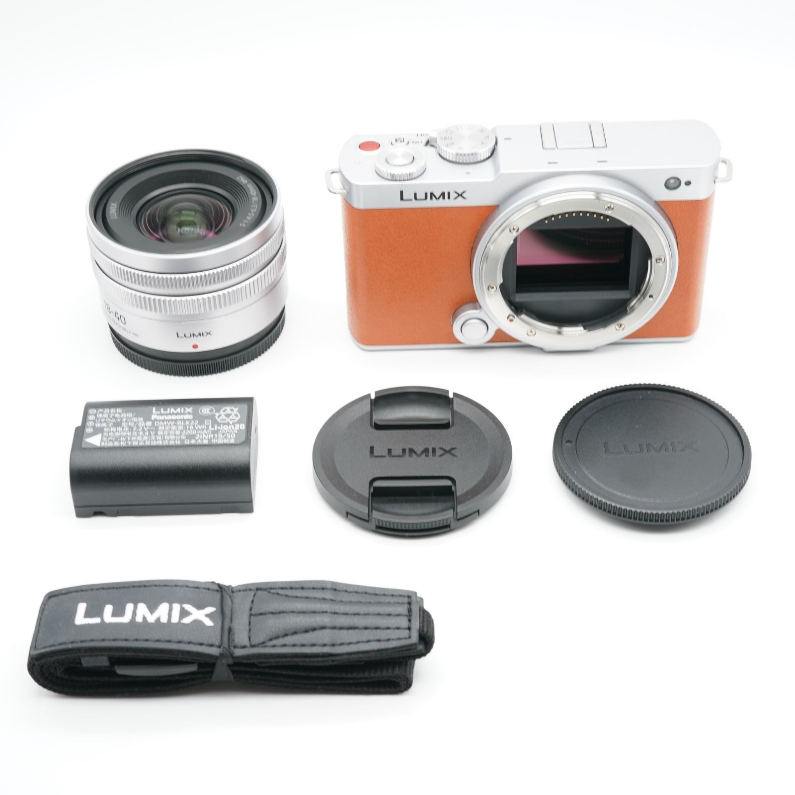 新品級 パナソニック LUMIX DC-S9N-D 広角ズームレンズキット キャメルオレンジ あると嬉しい純正ストラップ付！
