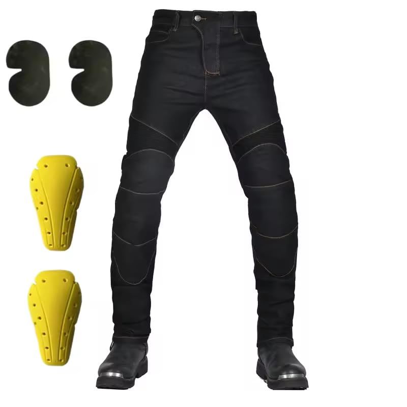 新品 [zmart] 黒L バイク パンツ ライディング ジーンズ 落下防止 クラシックな バイク ライダー パンツ オールシーズン対応 レーシングパンツ 8,847円