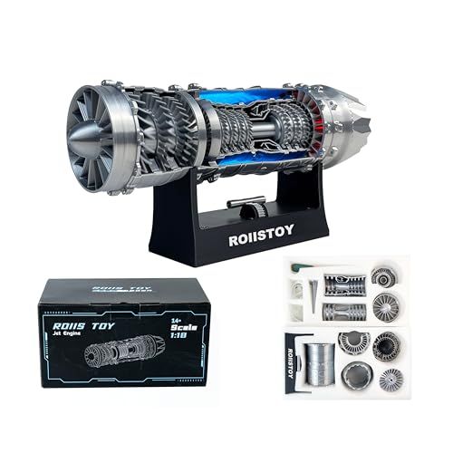 F35ジェットエンジンモデル 1:18スケール ターボファン エンジンモデル 科学教育玩具 デラックス航空愛好家ギフト デスクトップデコレーション(DIYキット)送料無料 abd28654