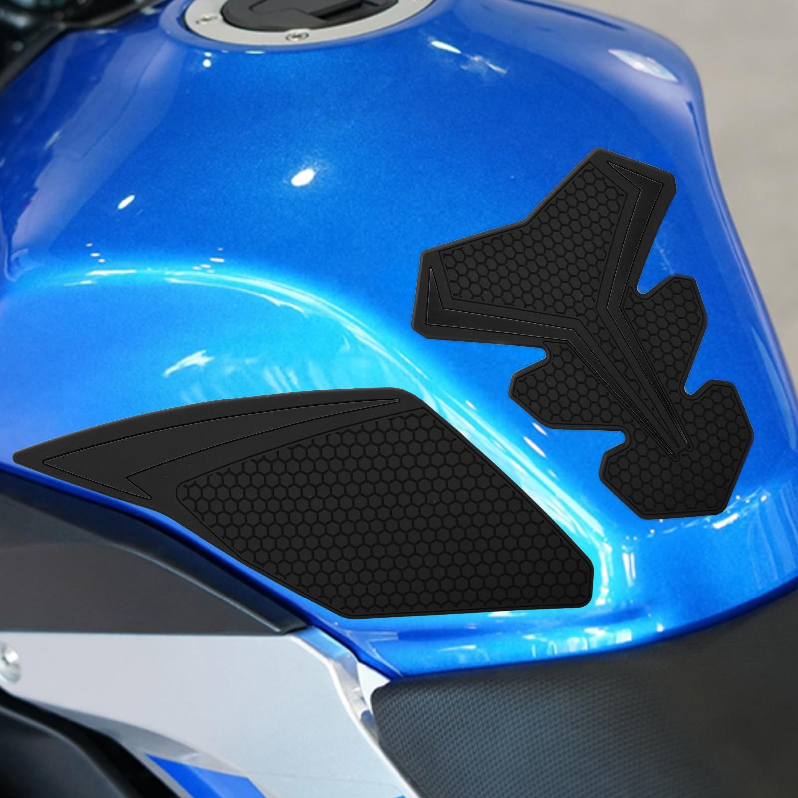 トラクションパッド ストリートバイクキット に対応 スズキ GSX250R DN12B DN11A タンクパッド (黒)ts 7a2b4ad4