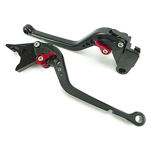 K51黒(赤) カワサキ ブレーキ クラッチレバー 6段階調整 ロング ZX-25R Ninja650 Z650 Z900 バルカンS ベルシス650等に互換性ありts 8b86d395
