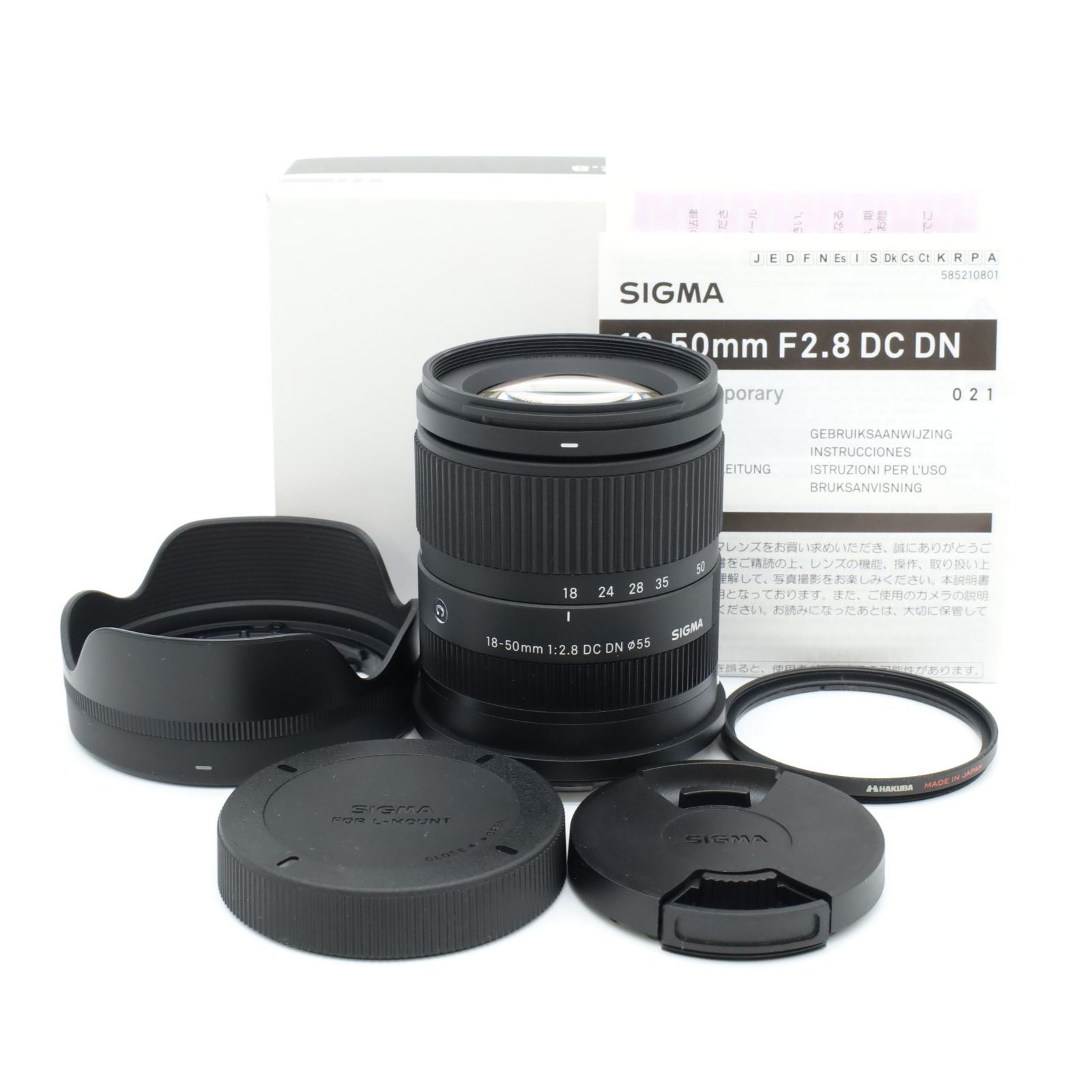 SIGMA 18-50mm F2.8 DC DN Contemporary 標準 ズーム レンズ Lマウント 動作確認済 シグマ #S018019M