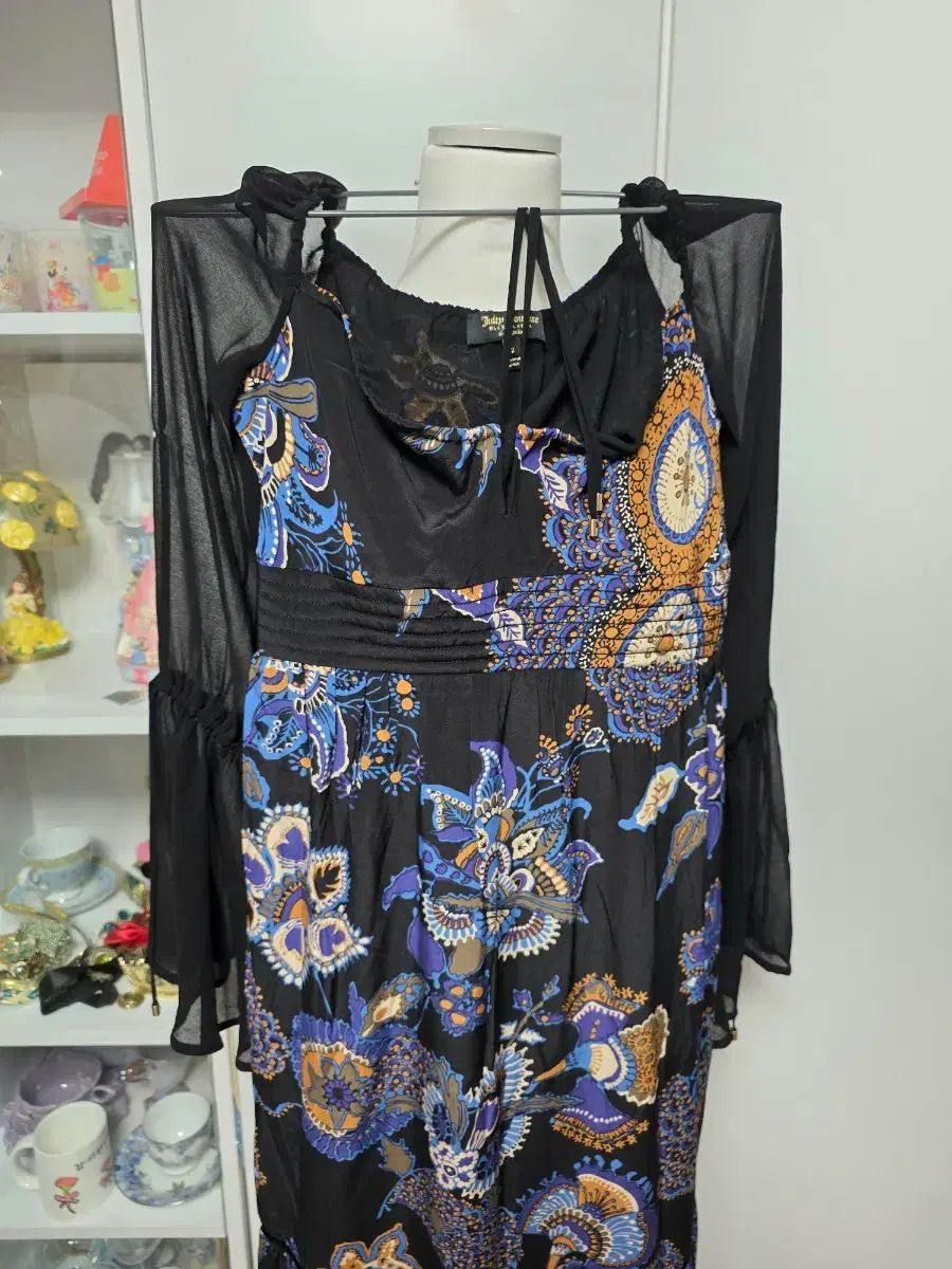 アメリカブランド Maxi Dress Juicy シースルー ロング丈ワンピース 未使用