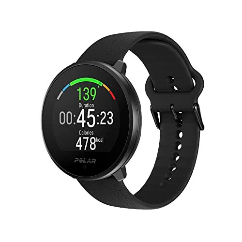 ★新品★POLAR (ポラール) ユナイト （ Polar Unite ） 健康管理 スマートウォッチ iPhone対応 アンドロイド対応 軽量 【 心拍計/睡眠 自律神経/音楽/着信/メッセージ通知】 バックル・スライド ブラック S-L 900108443