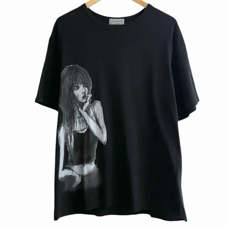 Yohji Yamamoto POUR HOMME ヨウジヤマモト プールオム 2022 Spring/Summer (22SS) ウーマン プリントTシャツ WOMAN PRINT T-shirt HG-T89-987 伊藤潤二 メンズ 3
