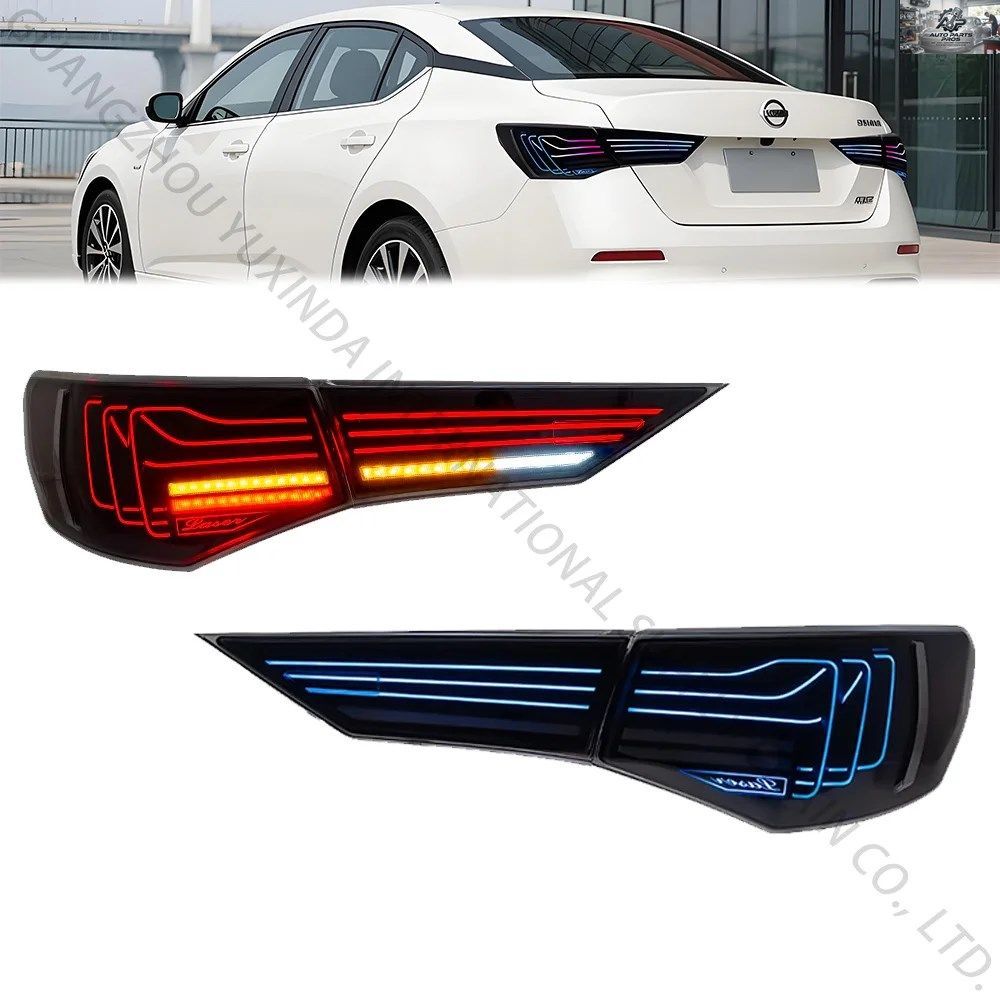 SINDAR RGBテールライト対応 日産 シルフィ/セントラ 2020-2025 デイタイムランニングライト、ダイナミックターンシグナル、ブレーキテール