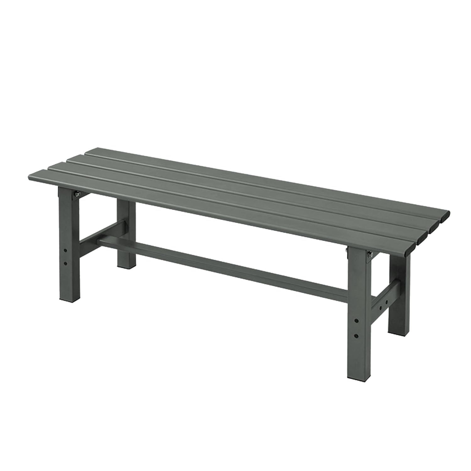 ガーデンマスター(Gardenmaster) アルミベンチ 幅120×奥行36×高さ40cm サビに強い 屋外 長椅子 縁側 椅子 アルミ縁台 ガーデンチェア ベンチシート ベランダ バルコニー 軽量 踏み台 ベンチ台 玄関台 お庭 グレー ABF-120
