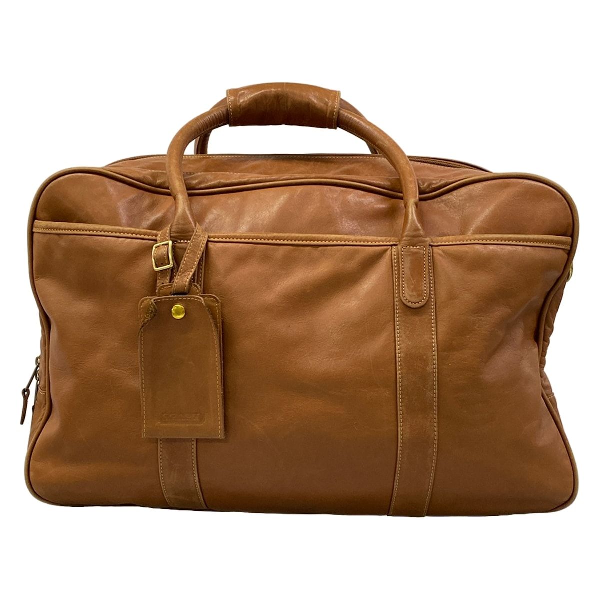COACH(コーチ) ボストンバッグ - 8703 ブラウン 本体ロックなし レザー