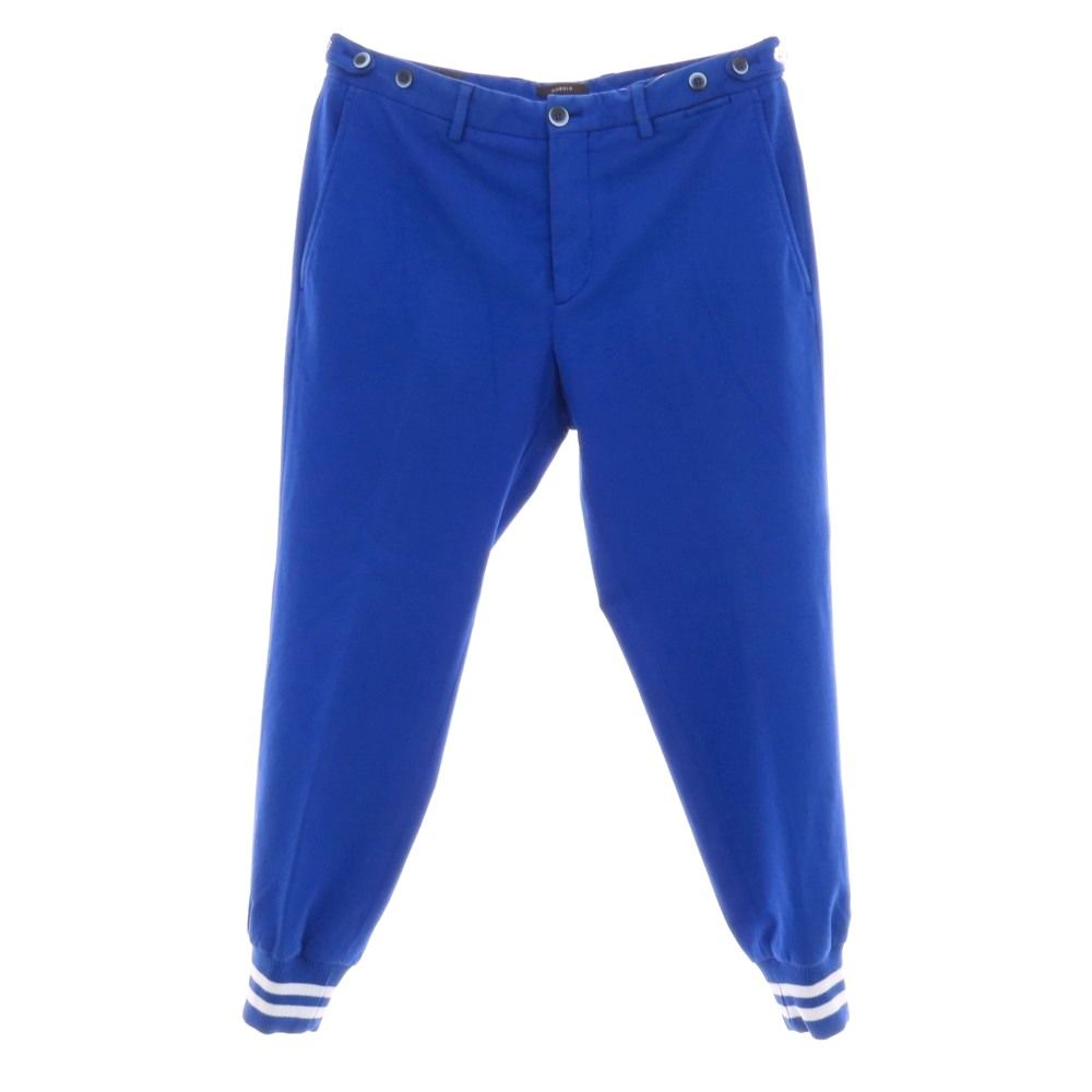 【中古】ジーティーアー G.T.A GIORGIO CAPSULE ストレッチ コットン ジャージー リブパンツ ブルー【サイズ46】【メンズ】