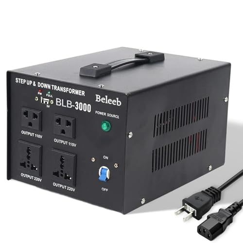 3000W 変圧器 ac 100v/110v to 220v-240v 230v/220v to 110v/100v オートステップアップ ステップダウン トランス step up step down transformer 昇圧トランス a c870e558