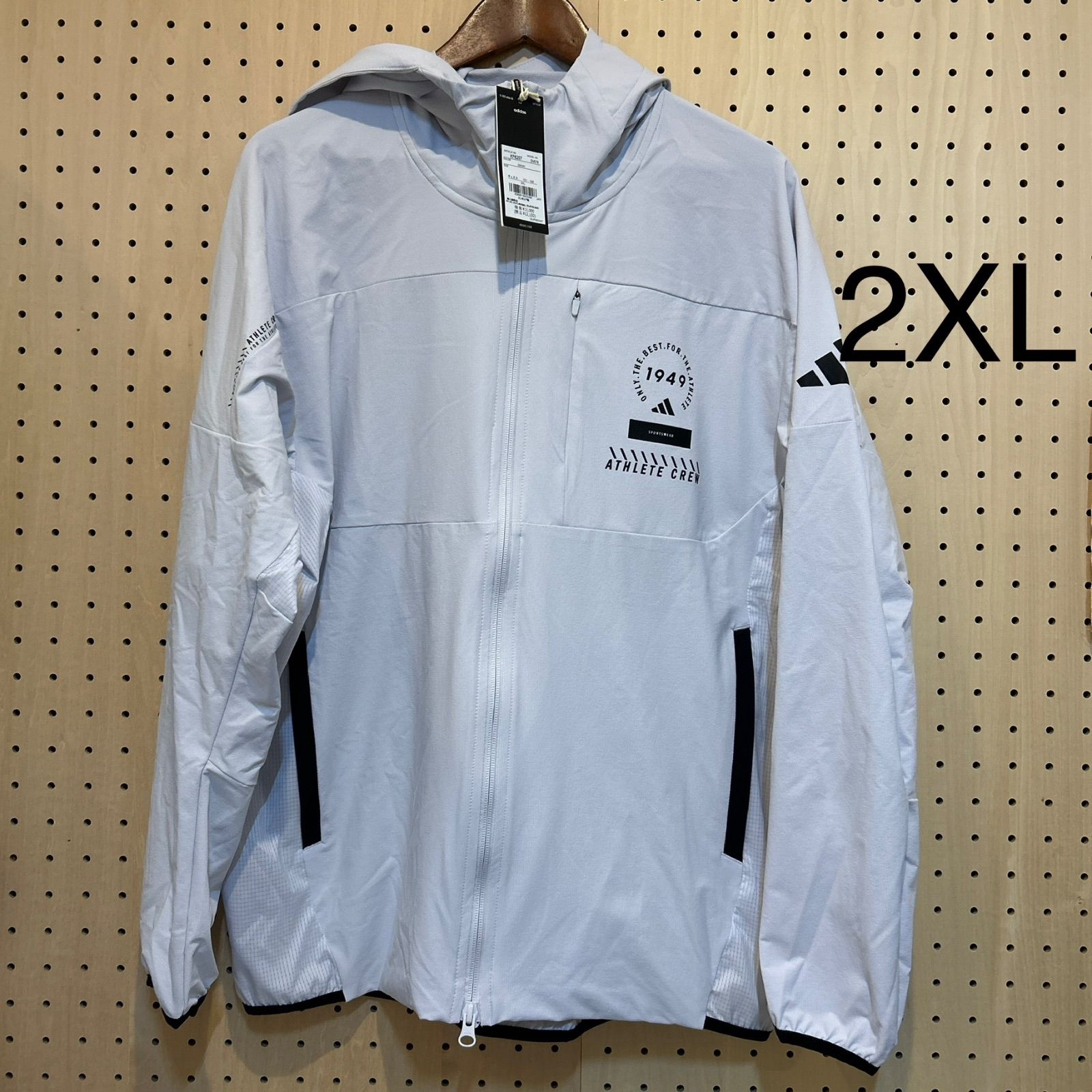 メンズアダプテーション レギュラーフィット ライト ウーブン フード付き フルジップ トラックトップ2XL （KF6207-DM078）