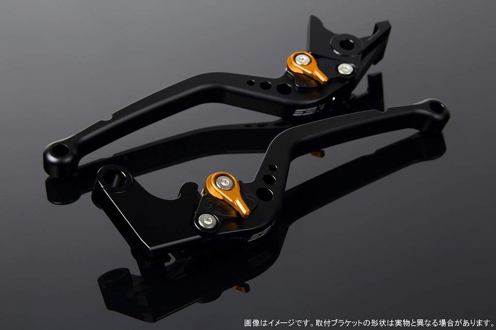 新品 SSK アジャストレバー スタンダードロング レバー本体カラー:マットブラック アジャスターカラー:マットゴールド GSX-R1000 2007-2008 LVBM049BK-GD