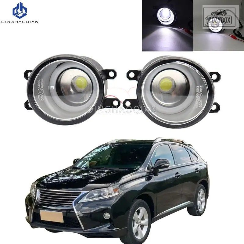 2個 車用 フォグランプ LED エンジェルアイ DRL デイタイムランニングランプ H11 12V