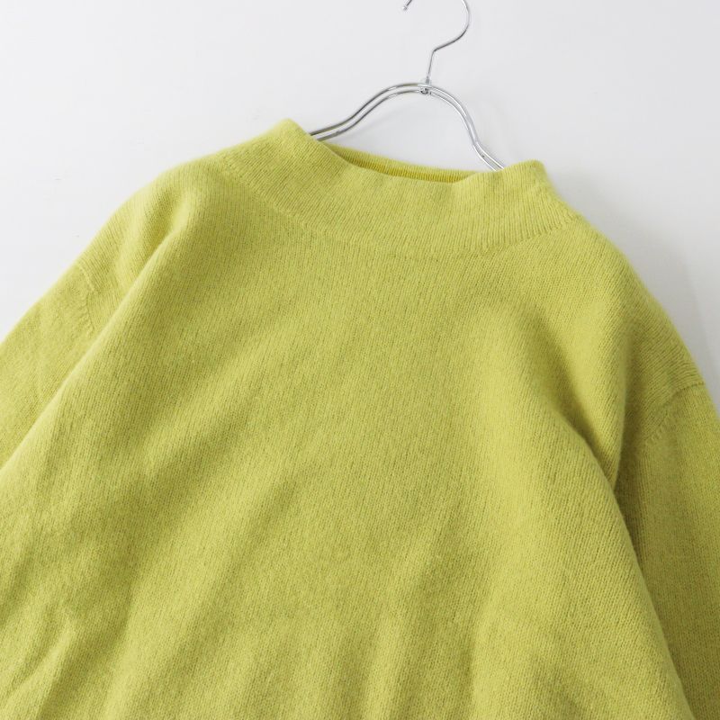 パラスパレス Pal'las Palace ハイネック ニットプルオーバー イエロー