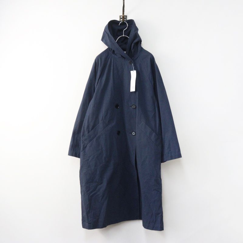 美品 タグ付き 定価35200円 HAU CLASKA ハウ クラスカ 92111051 canvas coat コットンキャンバスコート F ネイビー┃【2400015018140】